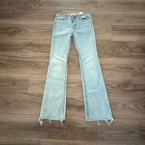 Motel Rocks Light Blue Flare Jeans